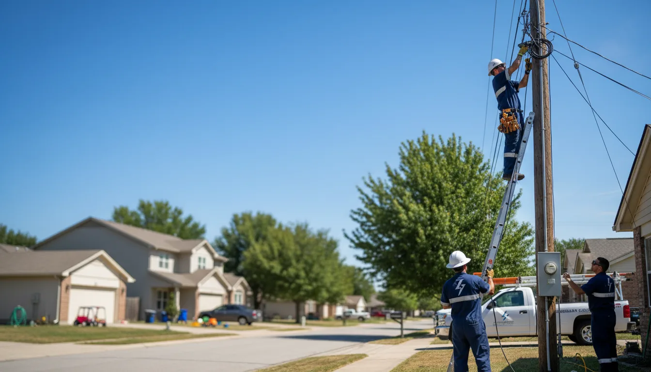Residential electrician providing installation services in Courtenay, ND
